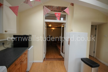 kitchen and view to sitting room